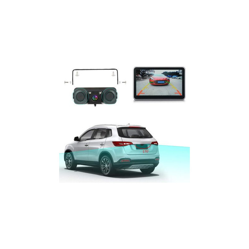 Камера за задно виждане с парктроник - 2 в 1