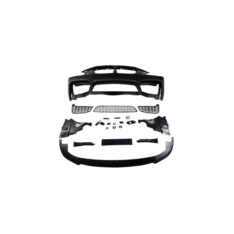 Предна Броня за BMW F30 (2011+) - M3 с лип спойлер - без отвори за парктроник