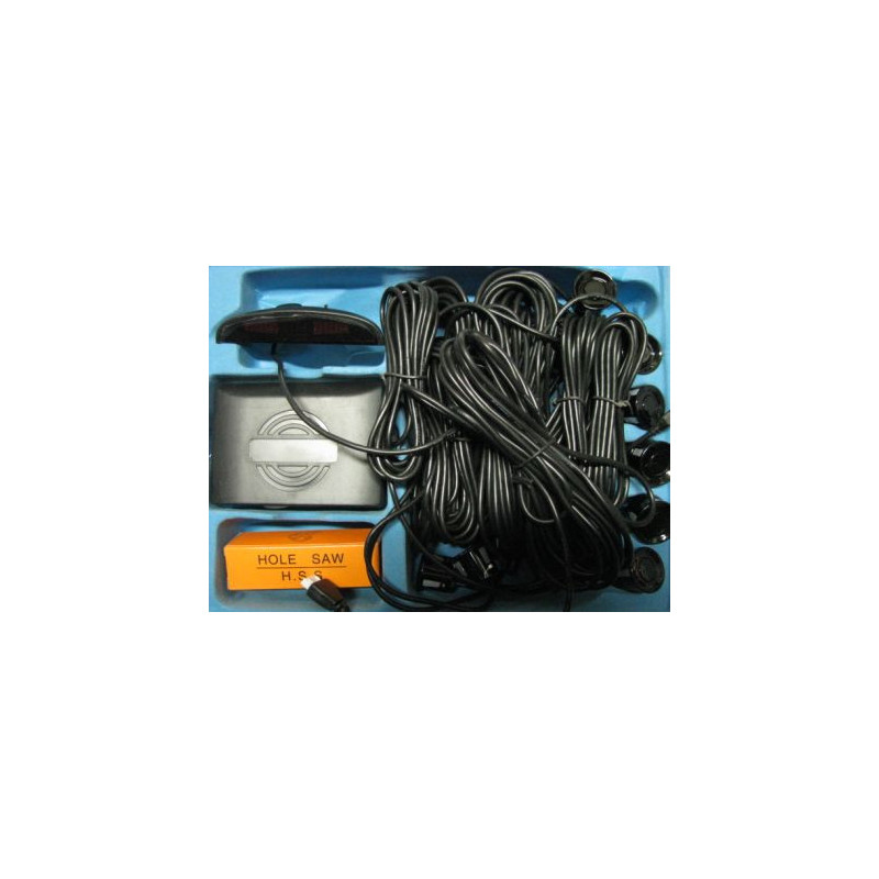 Парктроник с 8 сензора и LED дисплей - сребристи датчици