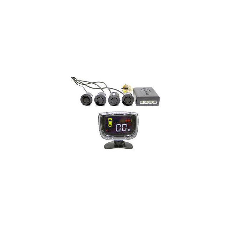 Парктроник с LED дисплей 3 Инча - черни датчици