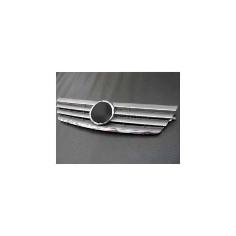Решетка за Mercedes C203 Coupe (2000-2007) - 4 ребра хром