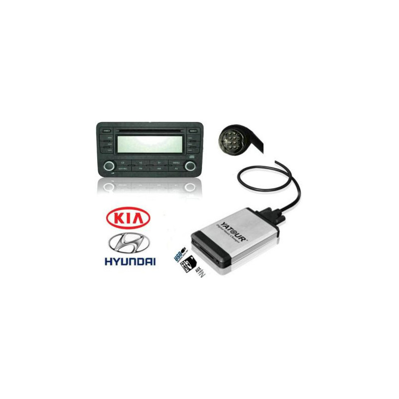 USB / MP3 Changer с Bluetooth* за HYUNDAI COUPE, SONATA, SANTA FE, TUCSON, MAXIMA, ACCENT - 8 pin