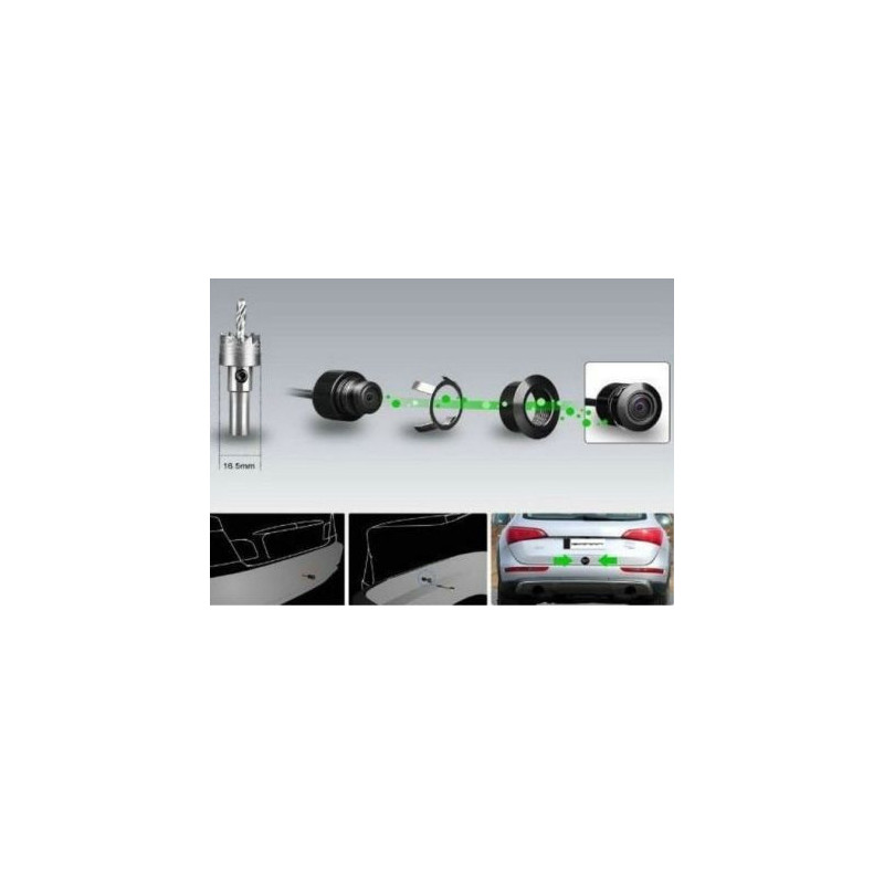 Камера за задно виждане с 2 приставки