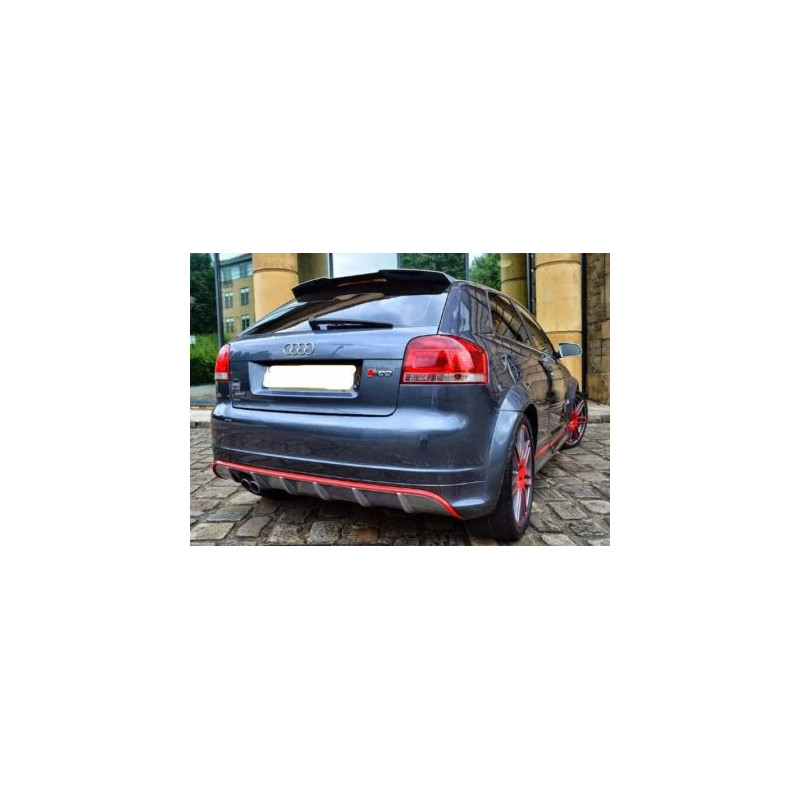 Спойлер антикрило за Audi A3 8P (2003-2012) S3 Design с 3 врати - черен гланц