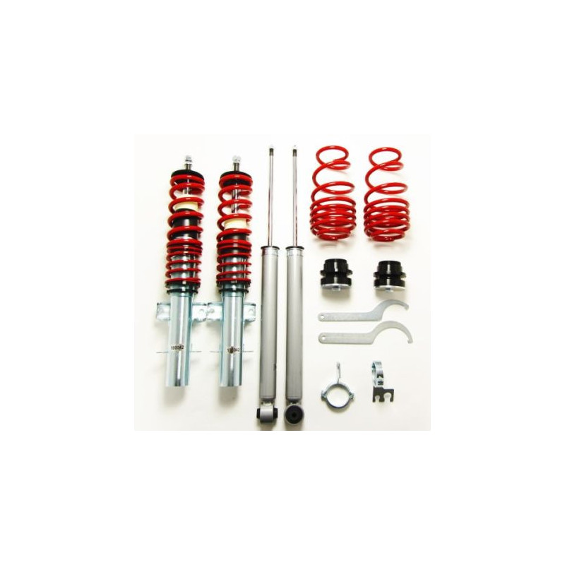 Регулируемо окачване за Seat Ibiza Type 6J (2008 - 2017) - червено