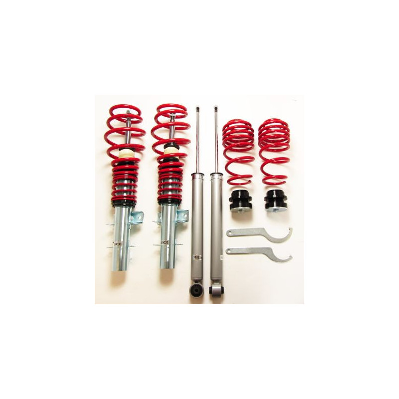 Регулируемо окачване Audi A2 / Seat Cordoba, Ibiza / Skoda Fabia I / VW Polo (2002-2009) - червено