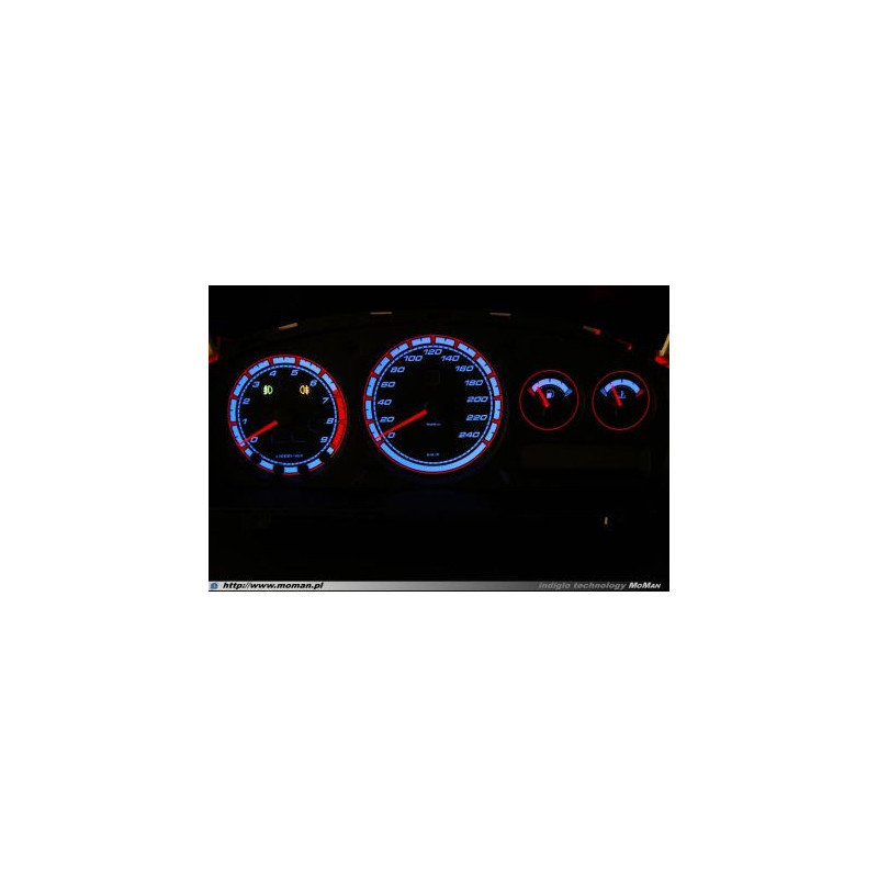 Плазмени циферблати за табло Nissan Primera P11 (1999-2002) син