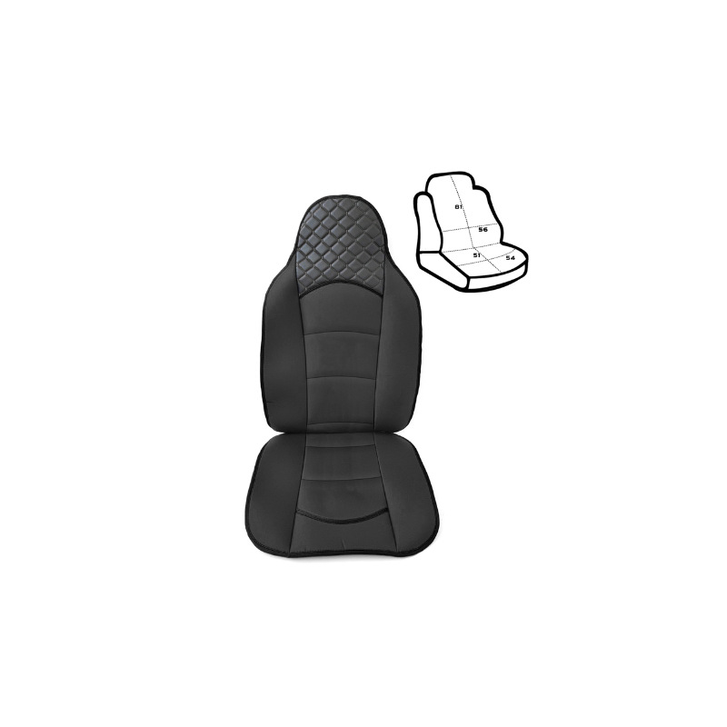 Калъфи за седалка 2бр LUX, черни