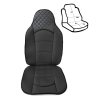 Калъфи за седалка 2бр LUX, черни
