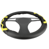 Калъф за волан 38см, с 3D жълти ленти