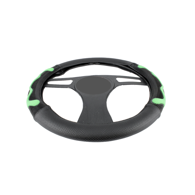 Калъф за волан 38см, с 3D зелени ленти