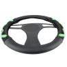Калъф за волан 38см, с 3D зелени ленти