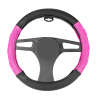Калъф за волан 38см, с 3D розови ленти