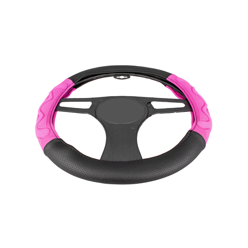 Калъф за волан 38см, с 3D розови ленти