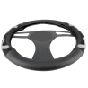 Калъф за волан 38см, с 3D сиви ленти