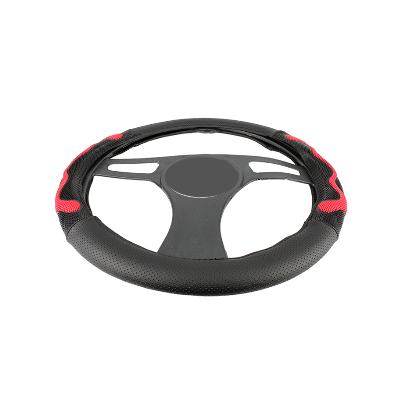 Калъф за волан 38см, с 3D червени ленти