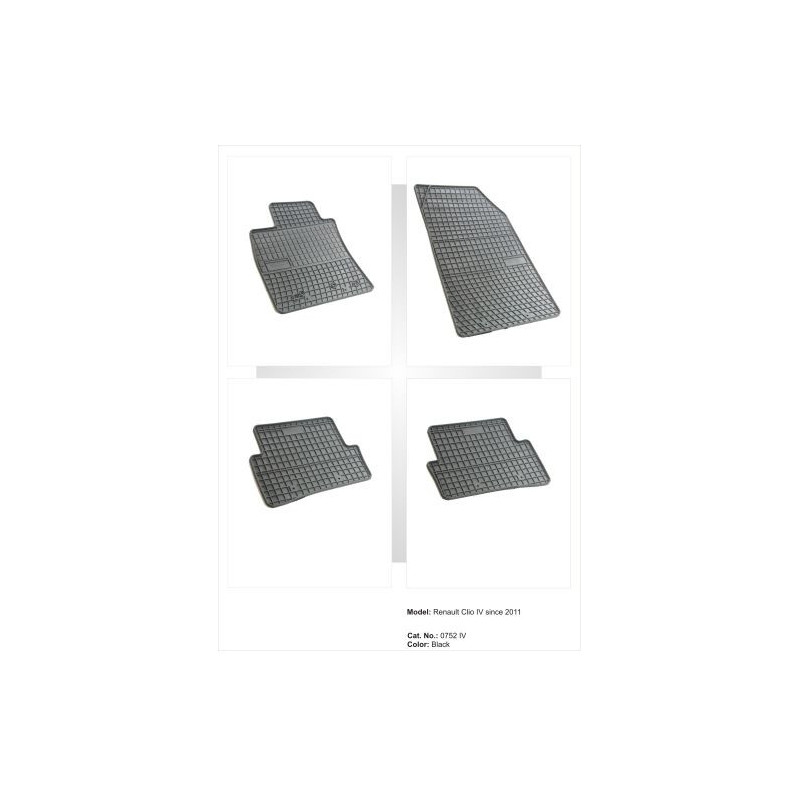 Гумени стелки за RENAULT Clio (2005-2012) / Clio IV (2012-2019)