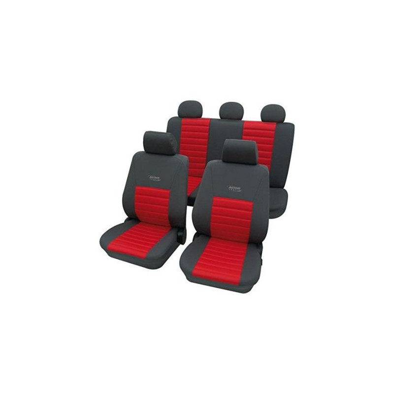 Тапицерии за седалки Petex "Active Sports" - Червено-сив цвят