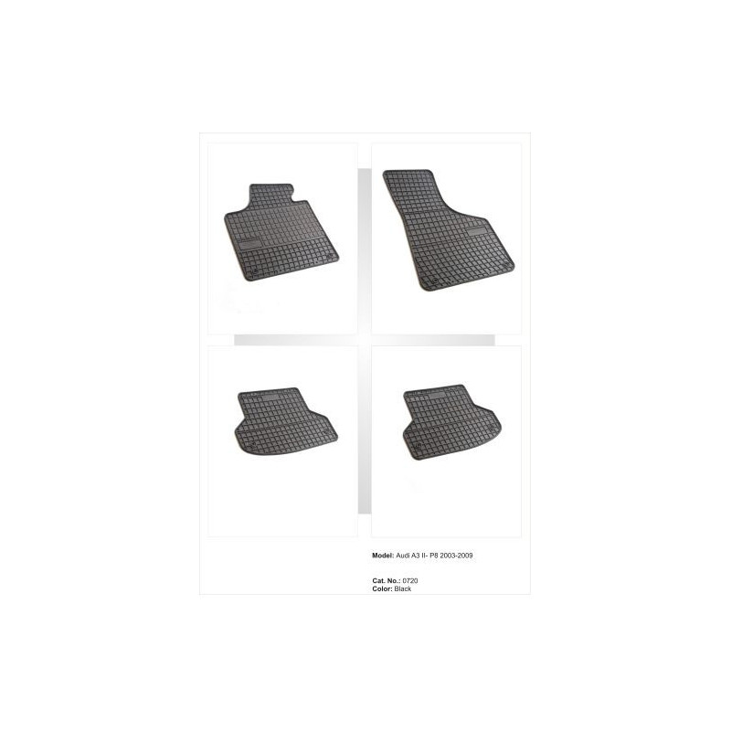Гумени стелки за AUDI A3 8P (2003-2013)