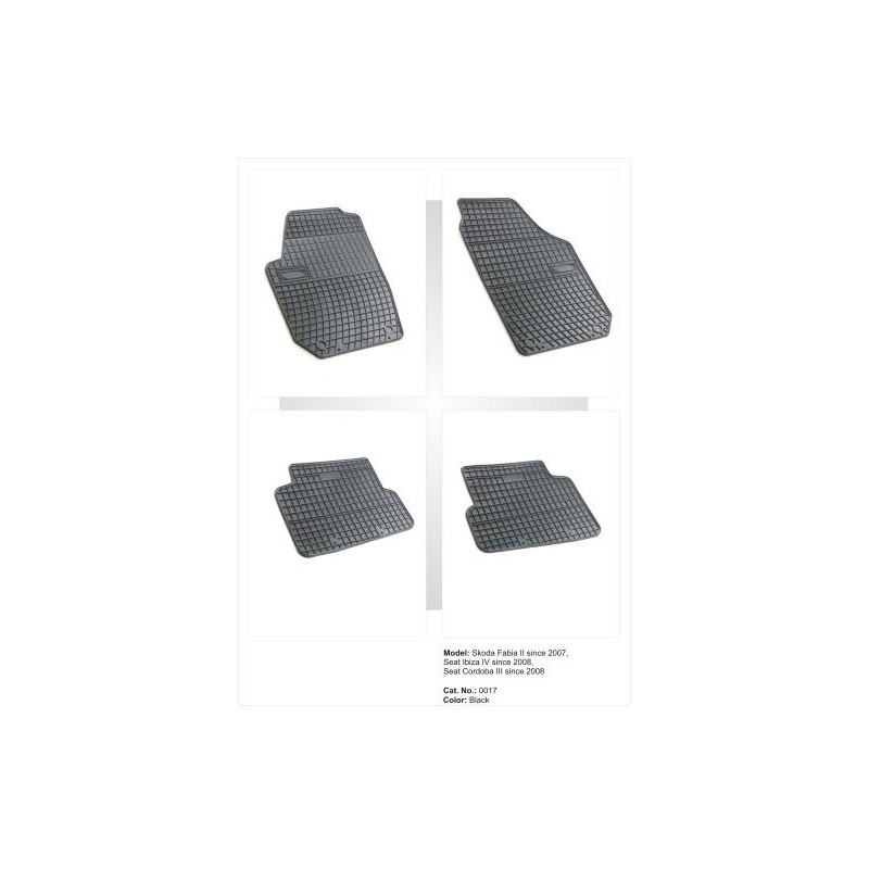 Гумени стелки за SKODA Fabia 2 (2007-2014)