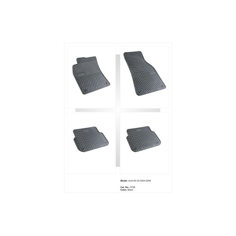 Гумени стелки за Audi A6 C6 (2004-2006)