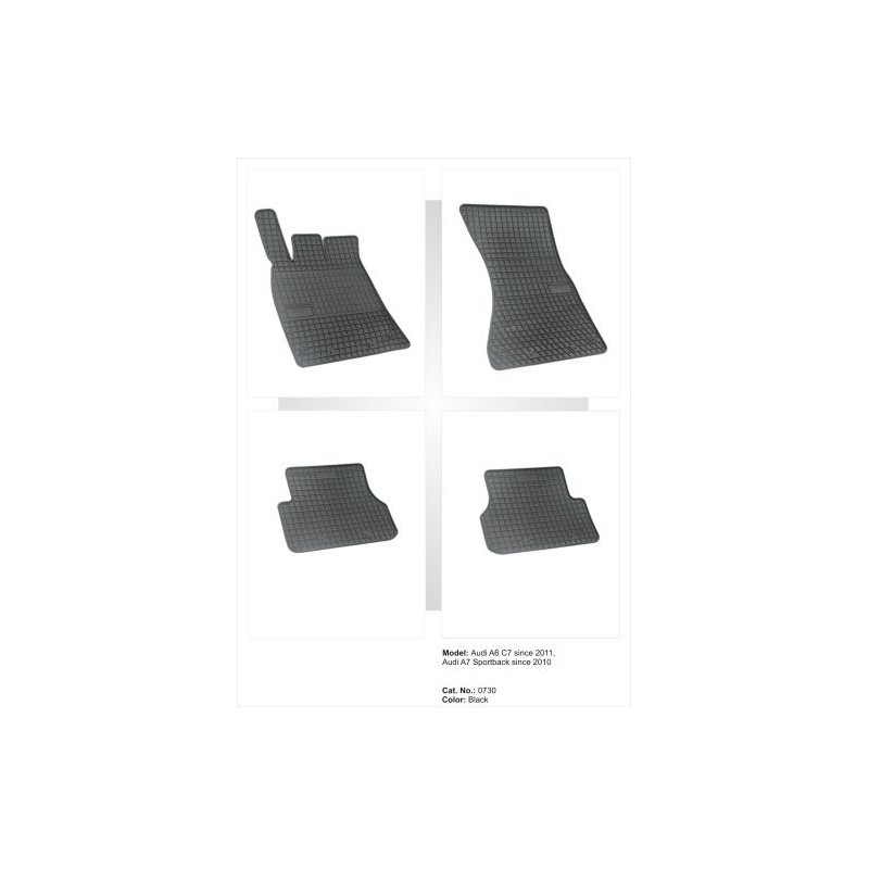 Гумени стелки за AUDI A6 C7 (2011-2018) / A7 (2010-2017)