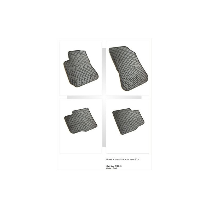 Гумени стелки за CITROEN C4 Cactus (2014+)