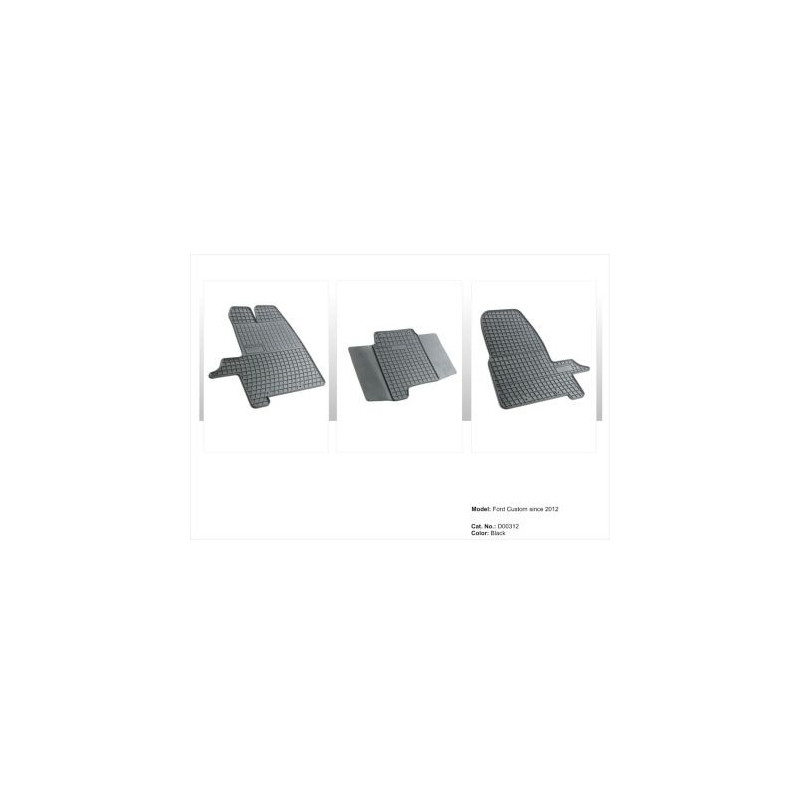 Гумени стелки за Ford Transit / Ford Custom (2012+) / Torneo (2014+)