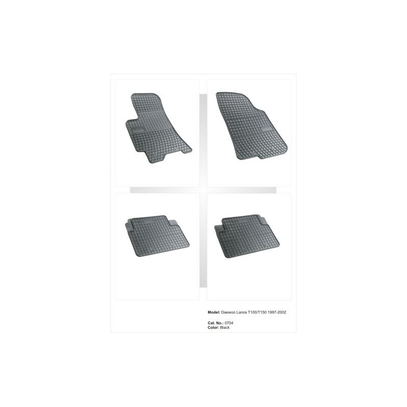 Гумени стелки за DAEWOO Lanos T100 / Т150 (1997-2002)