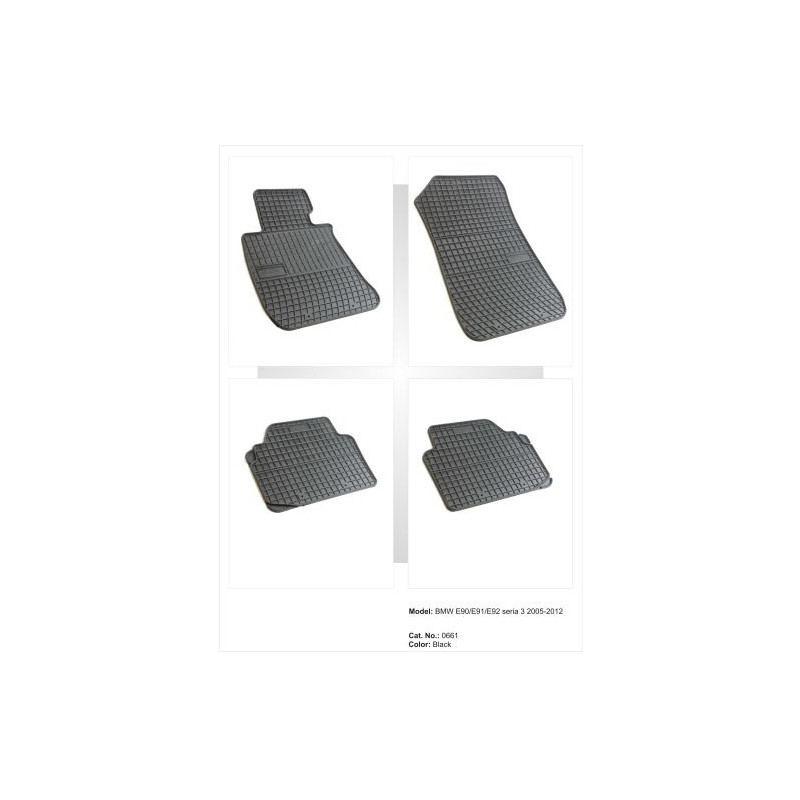 Гумени стелки за BMW 3 Серия E90 / E91 / E92 (2005-2012)