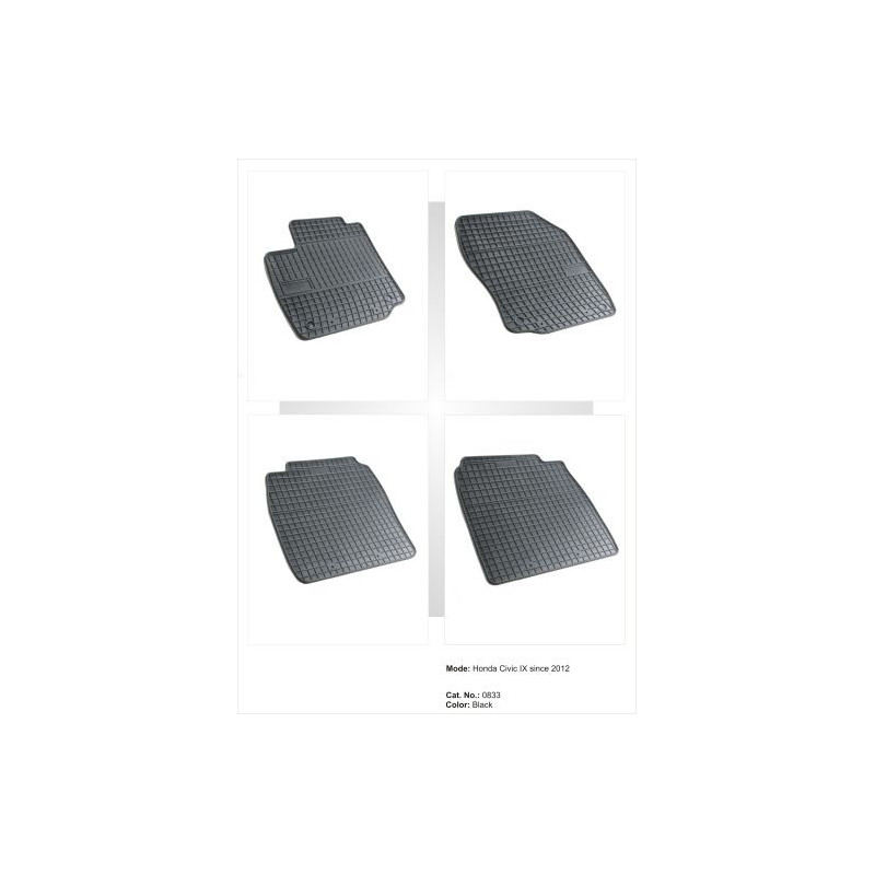 Гумени стелки за HONDA Civic IX (2012-2017) - хечбек