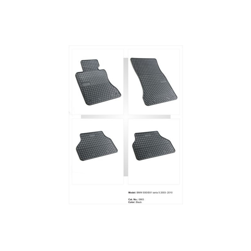 Гумени стелки за BMW 5 Серия E60 / E61 (2003-2010)