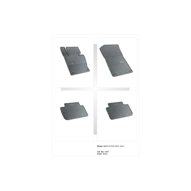 Гумени стелки за BMW X3 E83 (2003-2010)