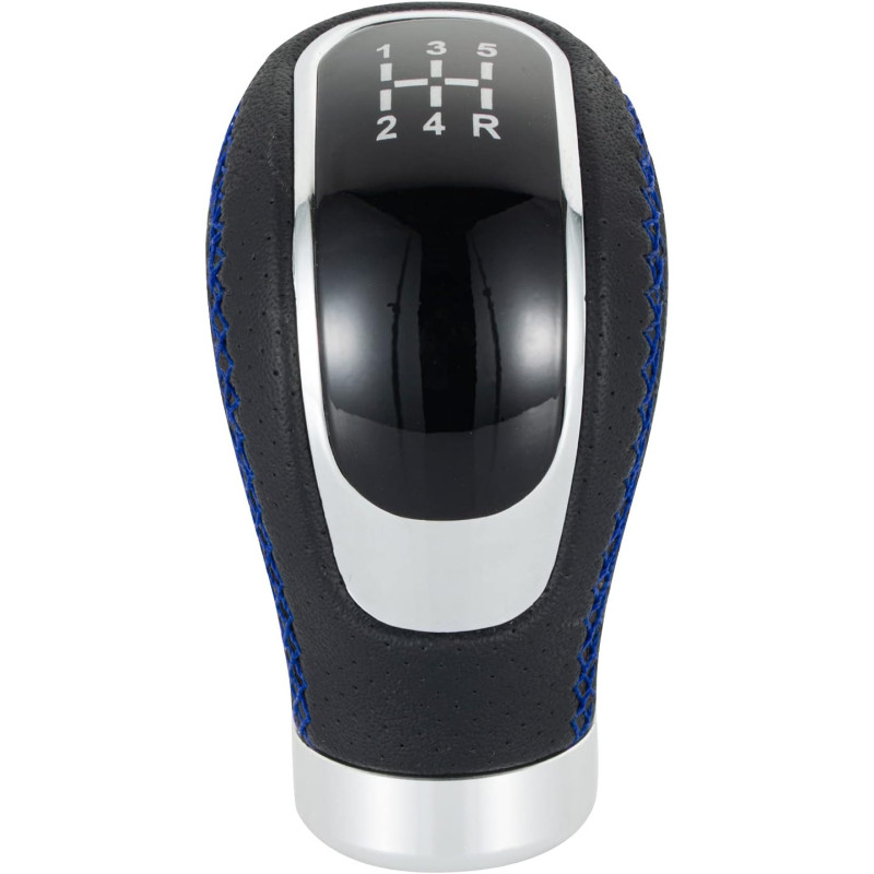 Топка за скоростен лост Универсална, Син Шев