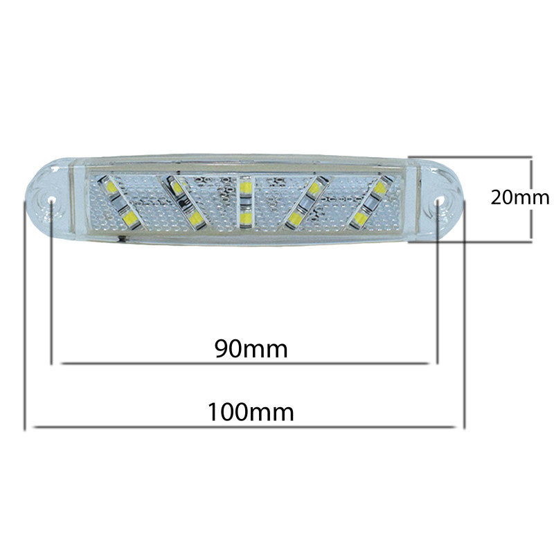 Габарит FR 0300B Бял 10LED