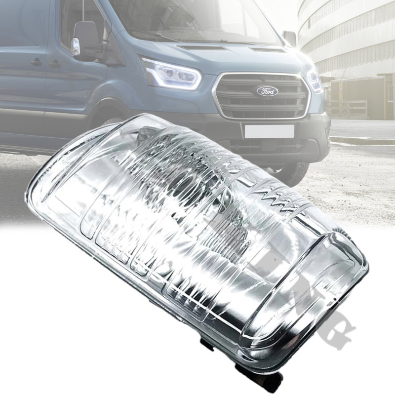 Мигач за огледало Ford Transit 2013-2019 Десен, Бял с щипки
